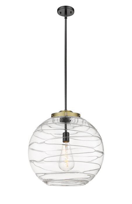 Innovations 221-1S-BAB-G1213-18 One Light Pendant, Black Antique Brass