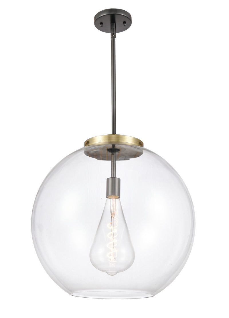 Innovations 221-1S-BAB-G122-18 One Light Pendant, Black Antique Brass