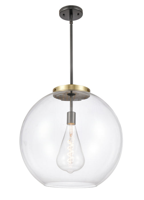 Innovations 221-1S-BAB-G122-18 One Light Pendant, Black Antique Brass
