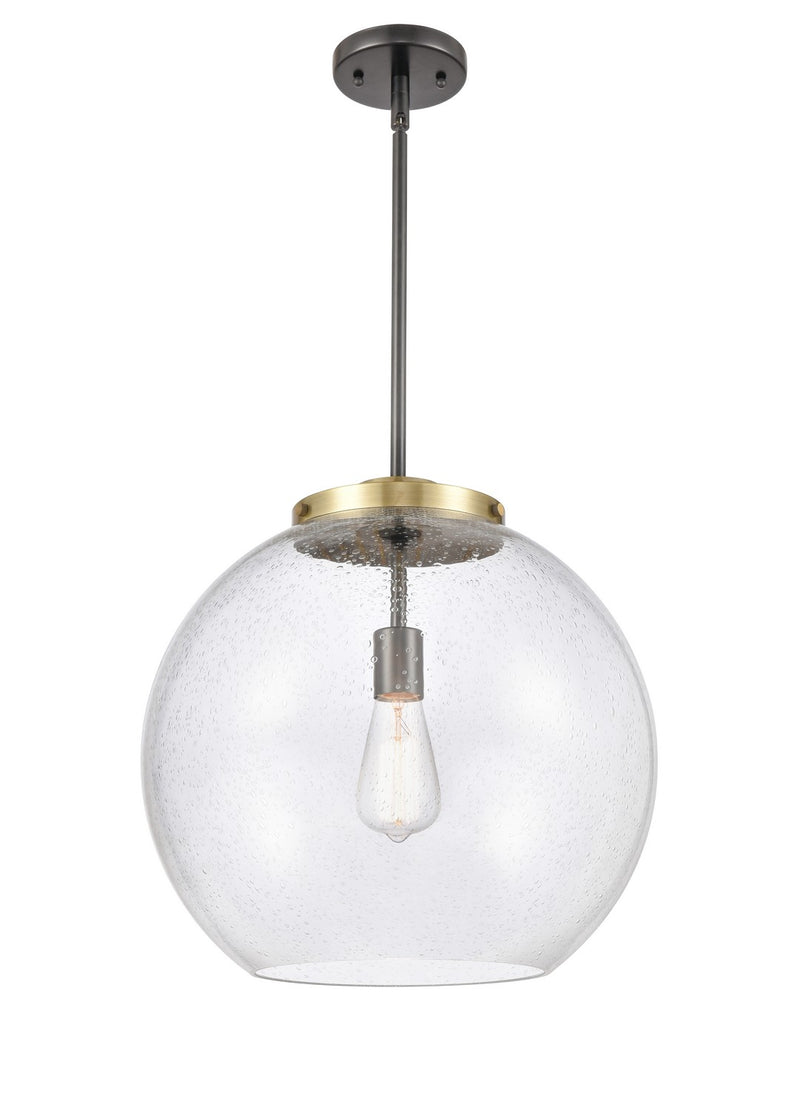 Innovations 221-1S-BAB-G124-16-LED LED Pendant, Black Antique Brass