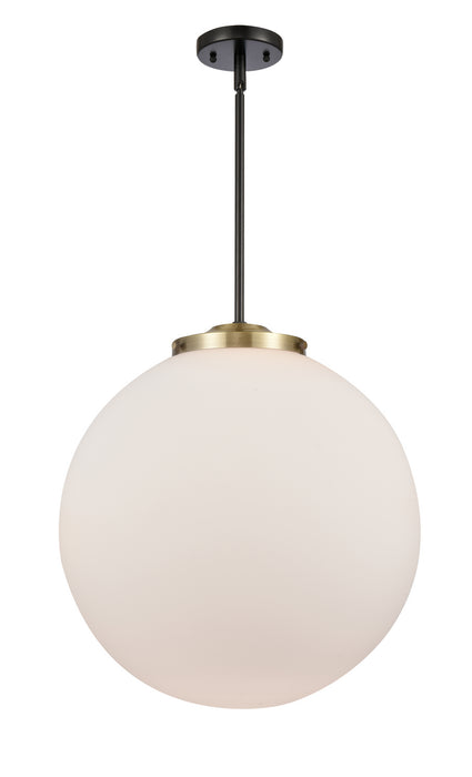 Innovations 221-1S-BAB-G201-18 One Light Pendant, Black Antique Brass