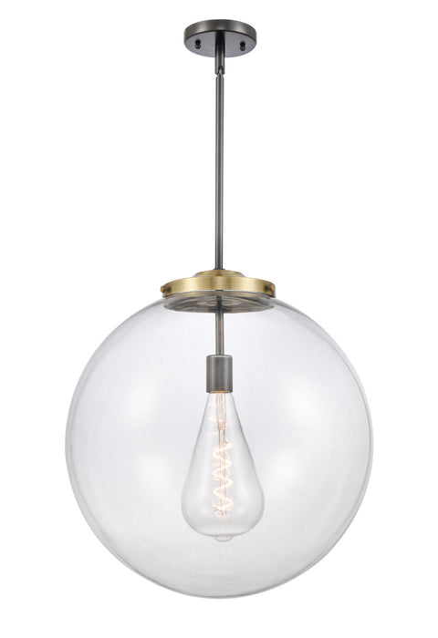 Innovations 221-1S-BAB-G202-18 One Light Pendant, Black Antique Brass