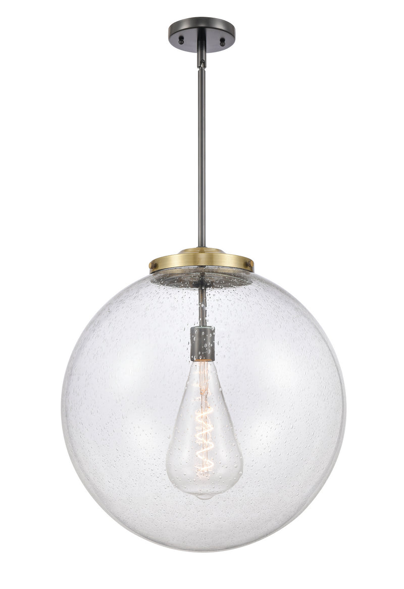 Innovations 221-1S-BAB-G204-18 One Light Pendant, Black Antique Brass