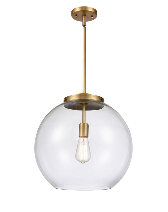 Innovations 221-1S-BB-G122-16-LED LED Pendant, Brushed Brass