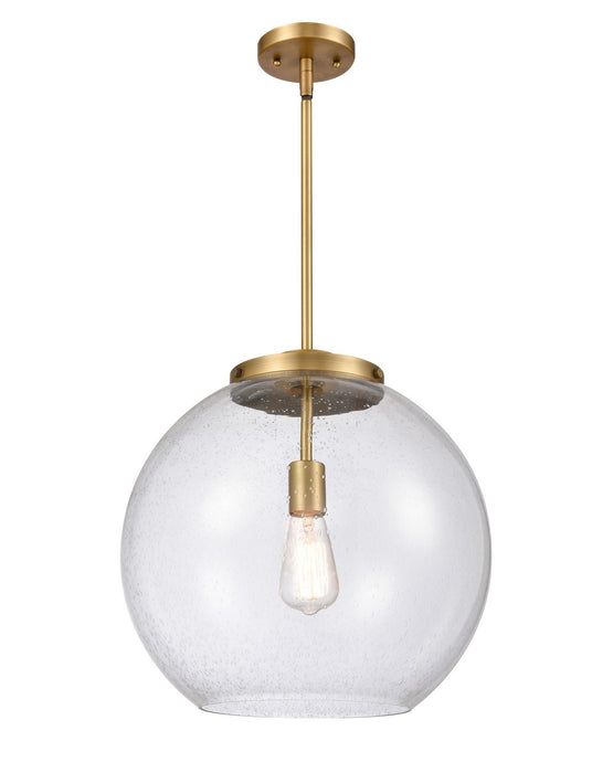 Innovations 221-1S-BB-G124-16-LED LED Pendant, Brushed Brass