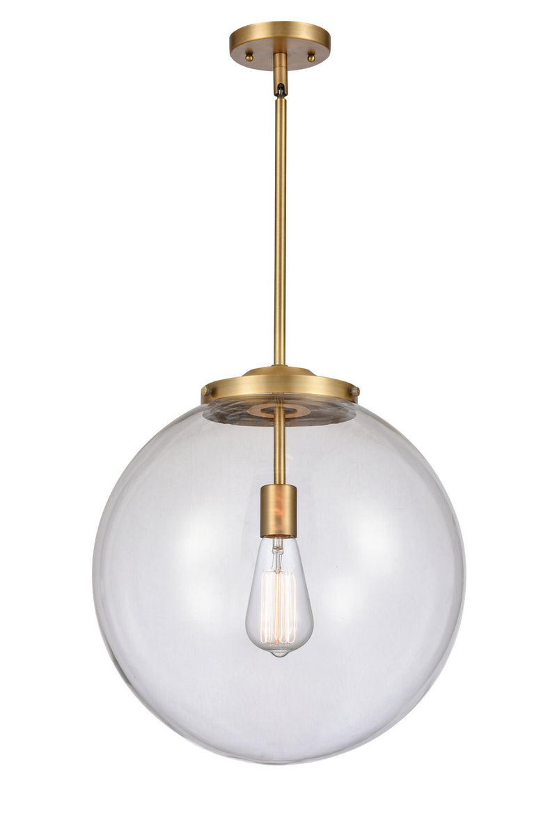 Innovations 221-1S-BB-G202-16 One Light Pendant, Brushed Brass