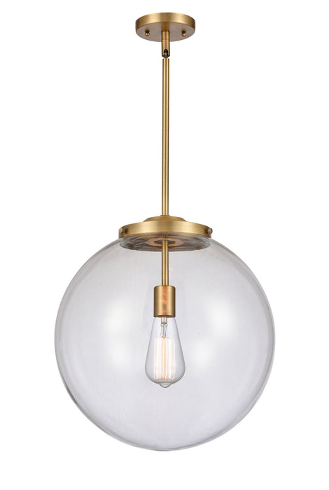 Innovations 221-1S-BB-G202-16 One Light Pendant, Brushed Brass