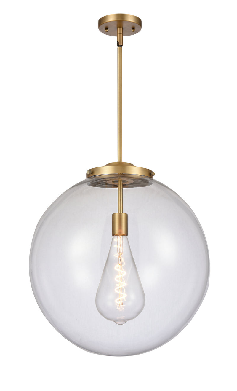 Innovations 221-1S-BB-G202-18 One Light Pendant, Brushed Brass