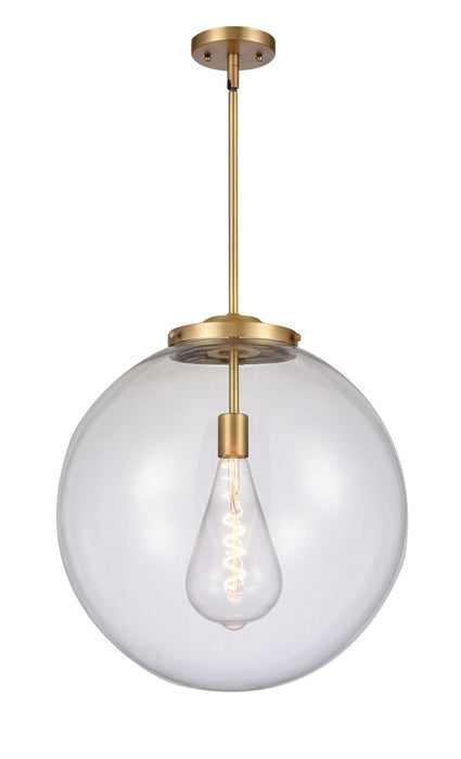 Innovations 221-1S-BB-G202-18 One Light Pendant, Brushed Brass