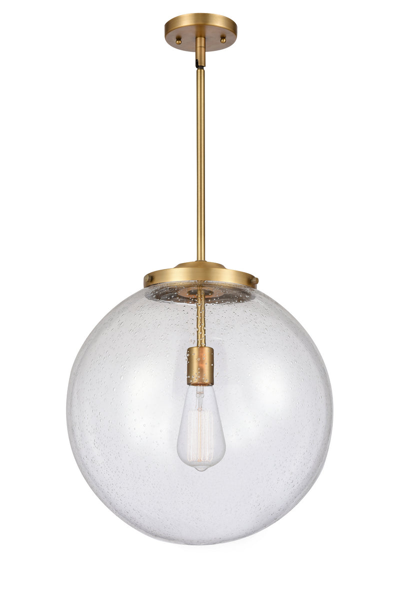 Innovations 221-1S-BB-G204-16 One Light Pendant, Brushed Brass