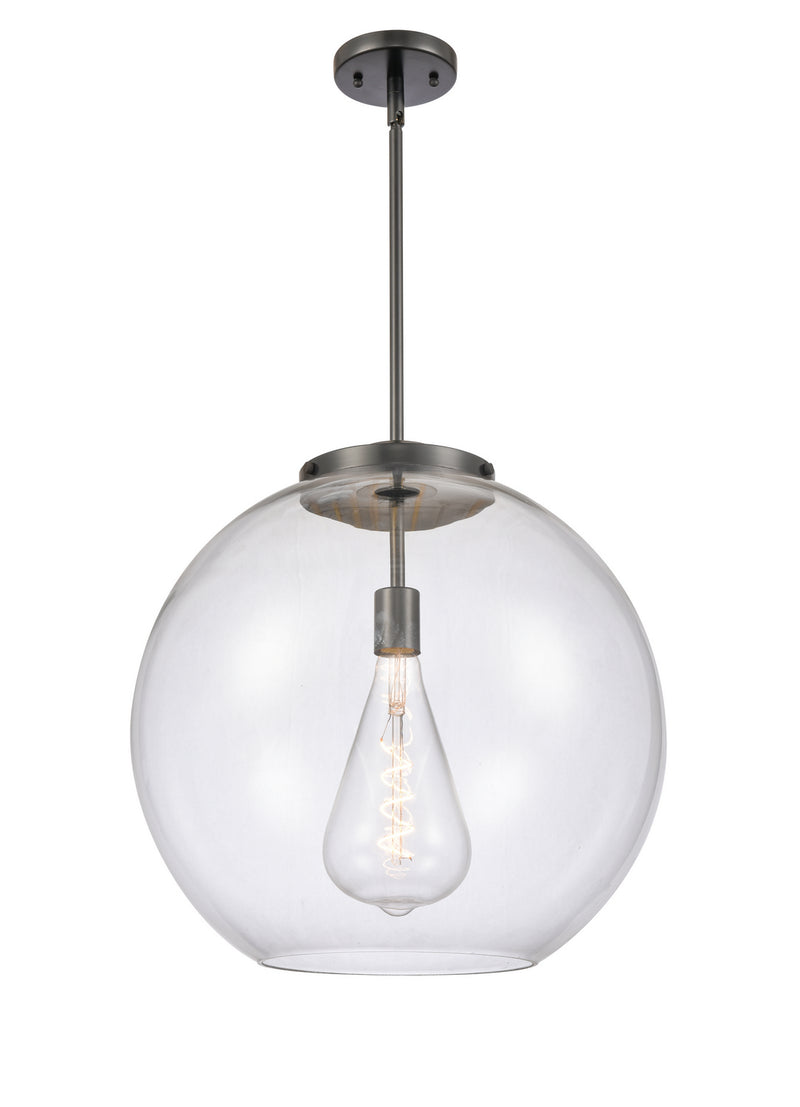 Innovations 221-1S-BK-G122-18 One Light Pendant, Matte Black