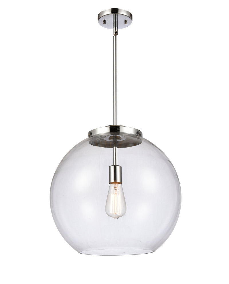 Innovations 221-1S-PC-G122-16 One Light Pendant, Polished Chrome