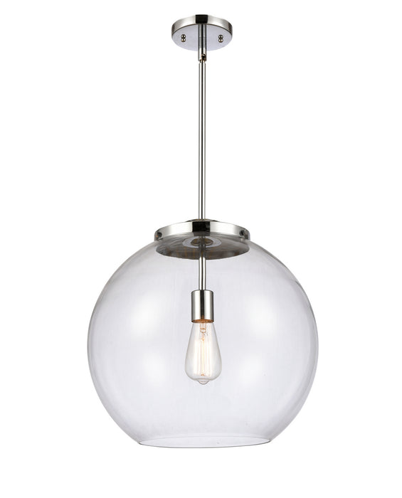 Innovations 221-1S-PC-G122-16 One Light Pendant, Polished Chrome