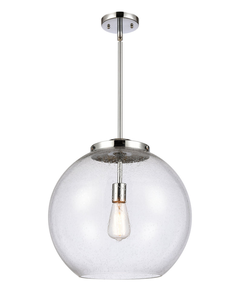 Innovations 221-1S-PC-G124-16 One Light Pendant, Polished Chrome