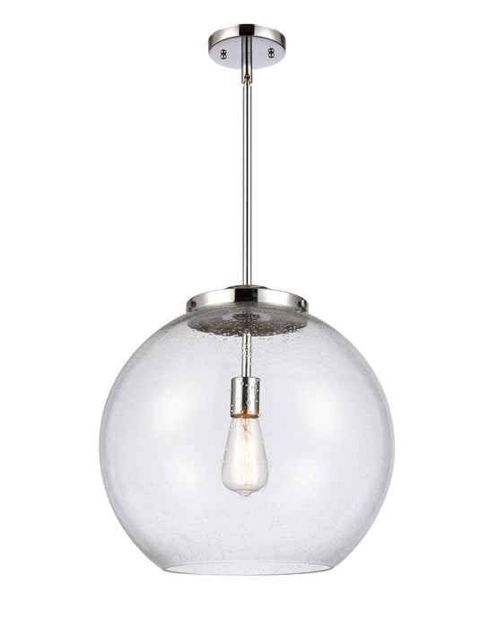 Innovations 221-1S-PC-G124-16 One Light Pendant, Polished Chrome