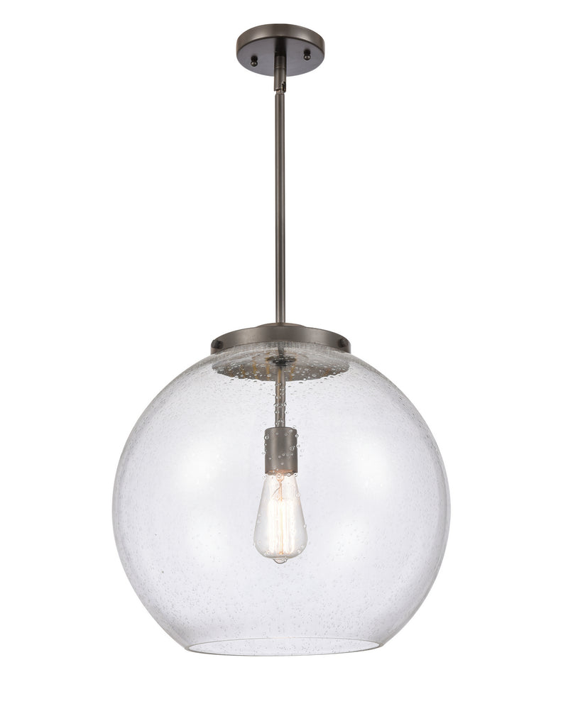 Innovations 221-1S-OB-G124-16 One Light Pendant, Oil Rubbed Bronze