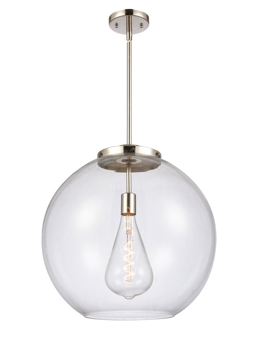 Innovations 221-1S-PN-G122-18 One Light Pendant, Polished Nickel