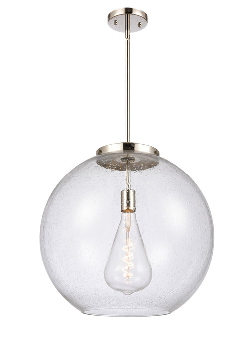 Innovations 221-1S-PN-G124-18 One Light Pendant, Polished Nickel