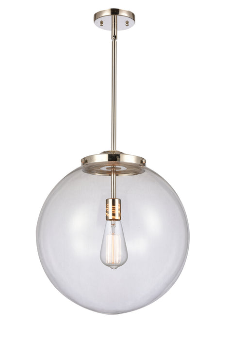 Innovations 221-1S-PN-G202-16 One Light Pendant, Polished Nickel