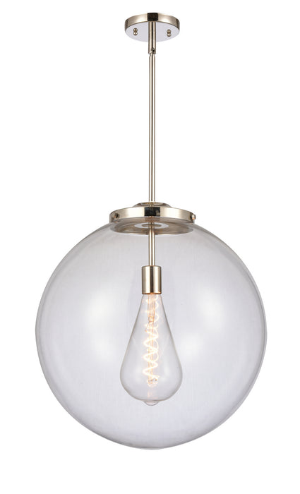 Innovations 221-1S-PN-G202-18 One Light Pendant, Polished Nickel