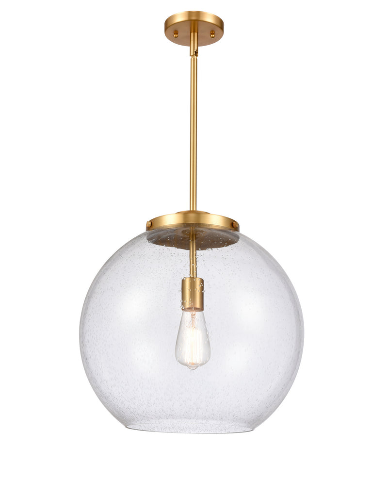Innovations 221-1S-SG-G124-16 One Light Pendant, Satin Gold