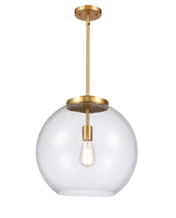 Innovations 221-1S-SG-G124-16 One Light Pendant, Satin Gold