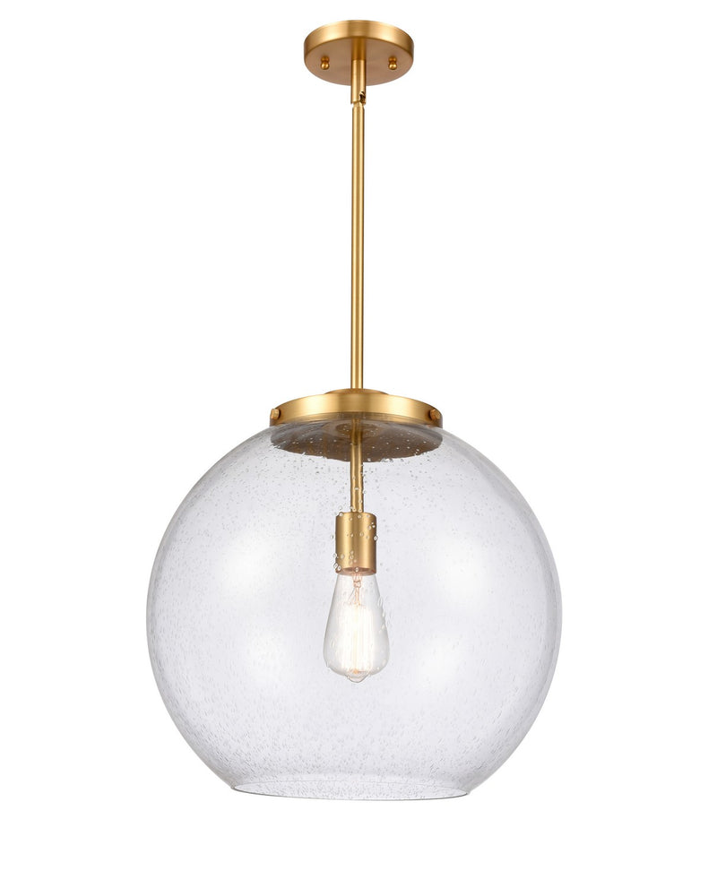 Innovations 221-1S-SG-G124-16-LED LED Pendant, Satin Gold