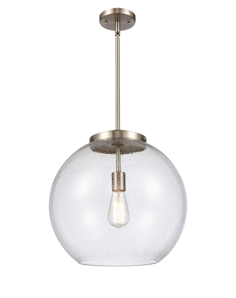Innovations 221-1S-SN-G124-16-LED LED Pendant, Brushed Satin Nickel