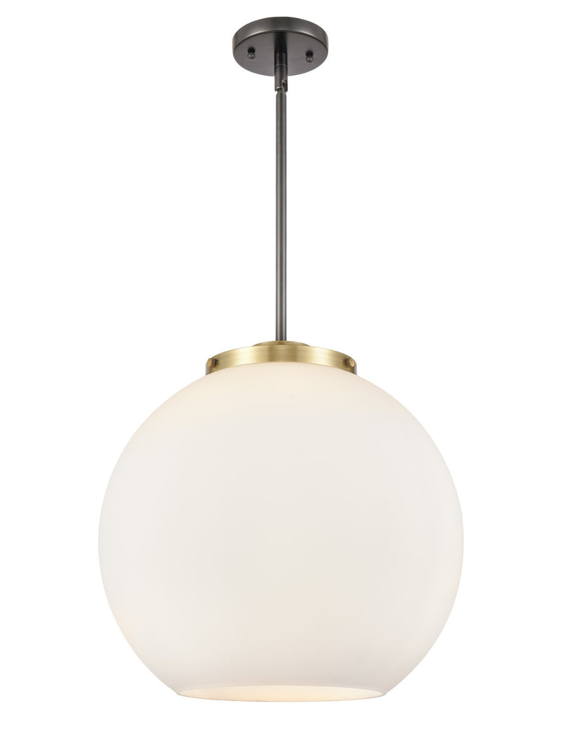 Innovations 221-3S-BAB-G121-16 Three Light Pendant, Black Antique Brass