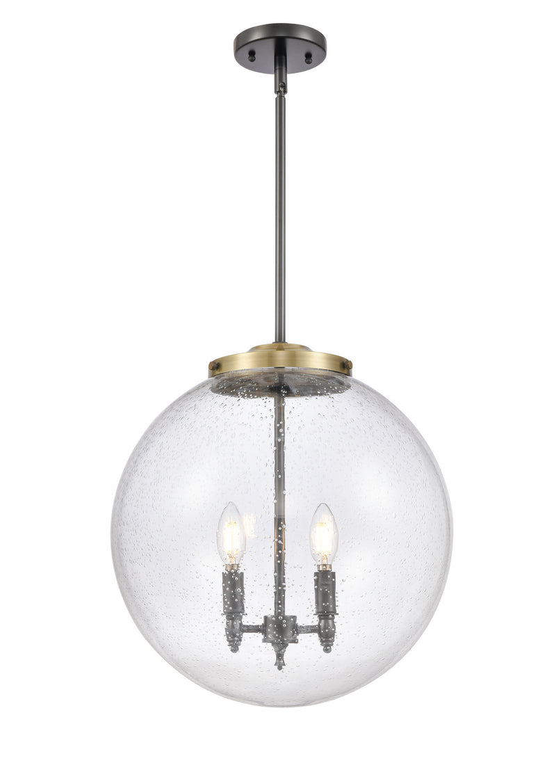 Innovations 221-3S-BAB-G204-16 Three Light Pendant, Black Antique Brass
