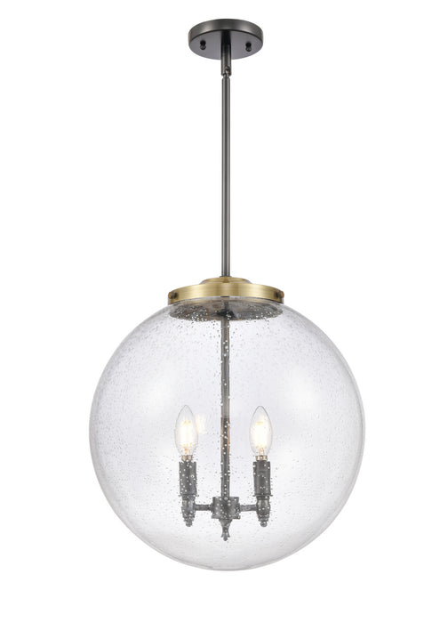Innovations 221-3S-BAB-G204-16 Three Light Pendant, Black Antique Brass