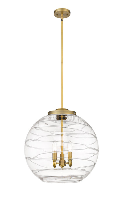 Innovations 221-3S-BB-G1213-18 Three Light Pendant, Brushed Brass