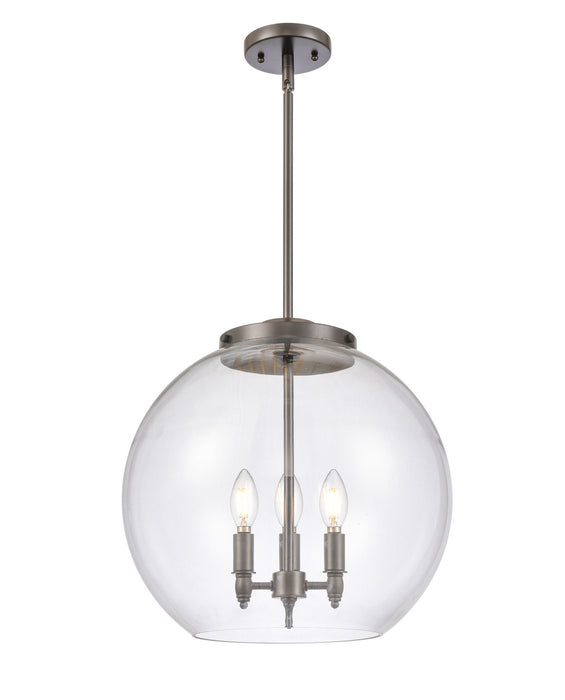 Innovations 221-3S-OB-G122-16 Three Light Pendant, Oil Rubbed Bronze