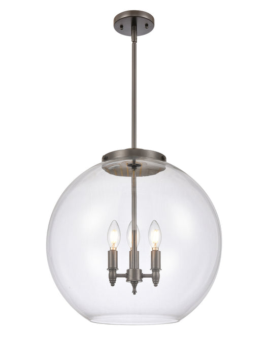 Innovations 221-3S-OB-G122-18 Three Light Pendant, Oil Rubbed Bronze
