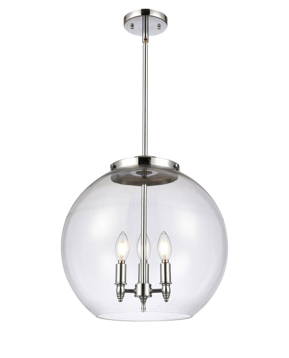 Innovations 221-3S-PC-G122-16 Three Light Pendant, Polished Chrome
