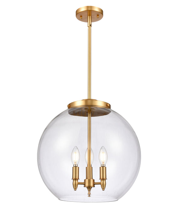 Innovations 221-3S-SG-G122-16 Three Light Pendant, Satin Gold