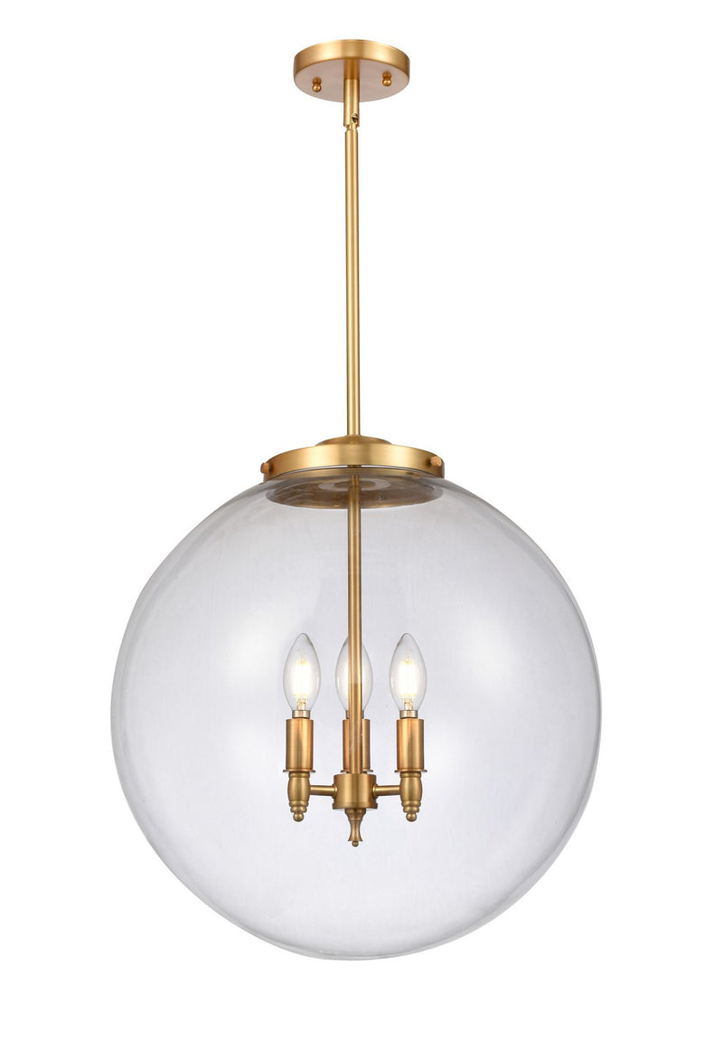 Innovations 221-3S-SG-G202-18-LED LED Pendant, Satin Gold