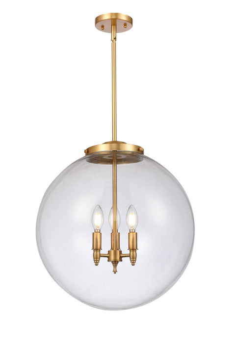 Innovations 221-3S-SG-G202-18-LED LED Pendant, Satin Gold