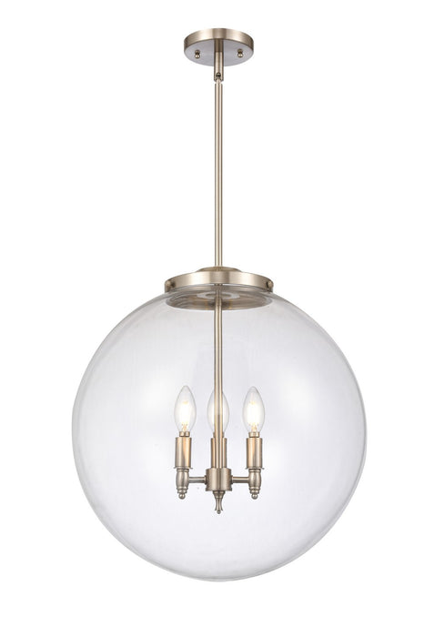 Innovations 221-3S-SN-G202-18-LED LED Pendant, Brushed Satin Nickel