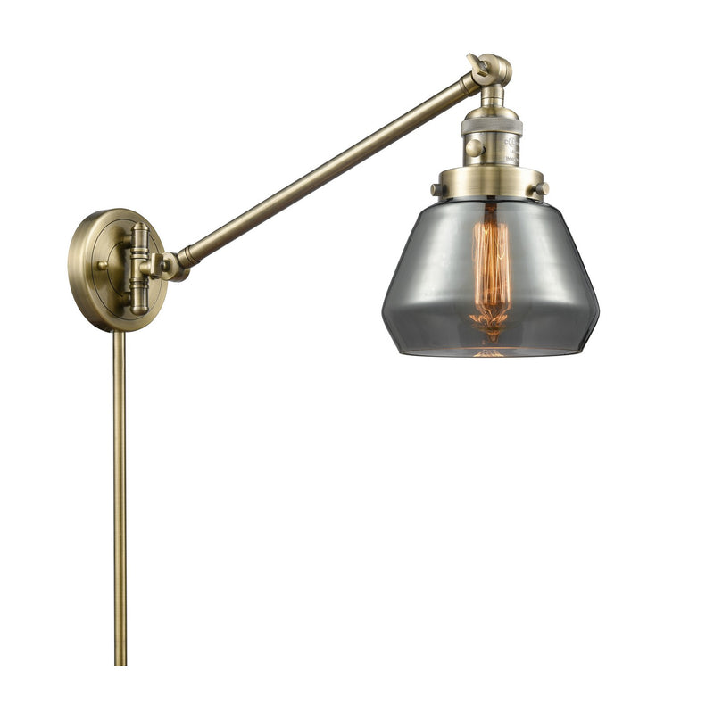 Innovations 237-AB-G173-LED LED Swing Arm Lamp, Antique Brass