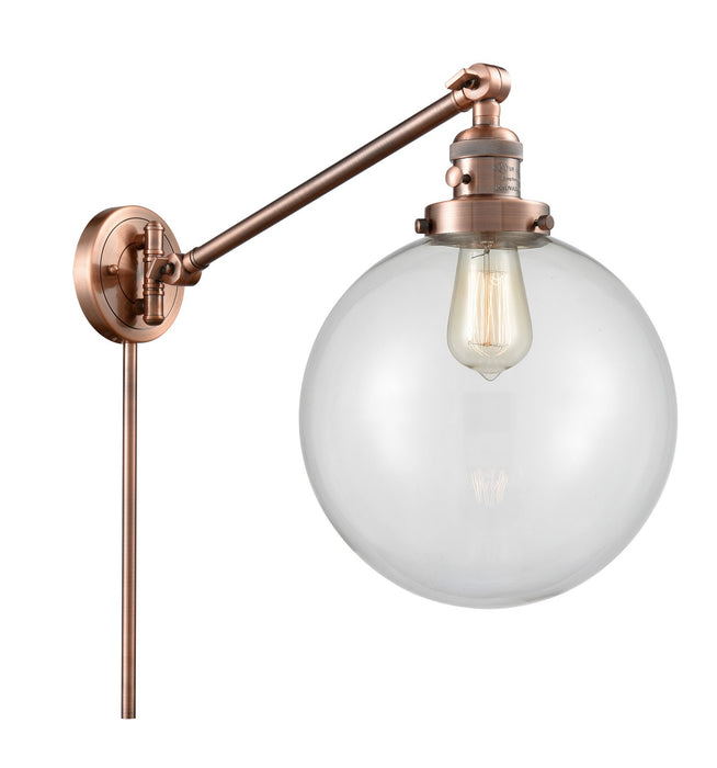 Innovations 237-AC-G202-10-LED LED Swing Arm Lamp, Antique Copper