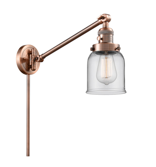 Innovations 237-AC-G52 One Light Swing Arm Lamp, Antique Copper