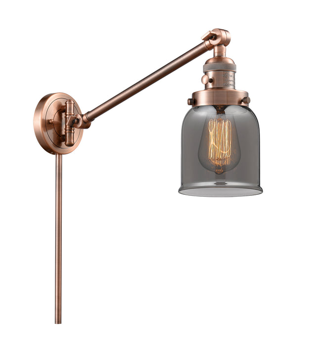 Innovations 237-AC-G53 One Light Swing Arm Lamp, Antique Copper