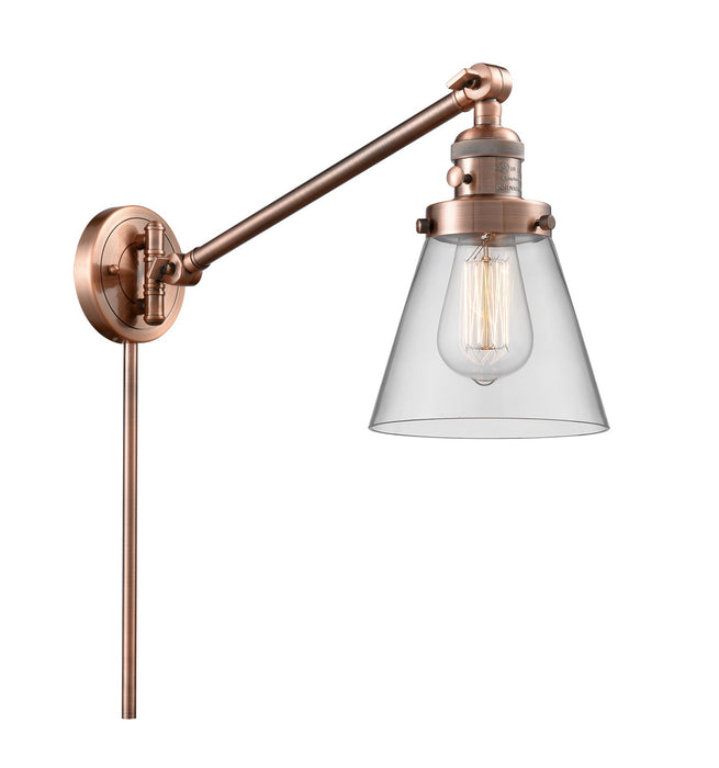 Innovations 237-AC-G62-LED LED Swing Arm Lamp, Antique Copper