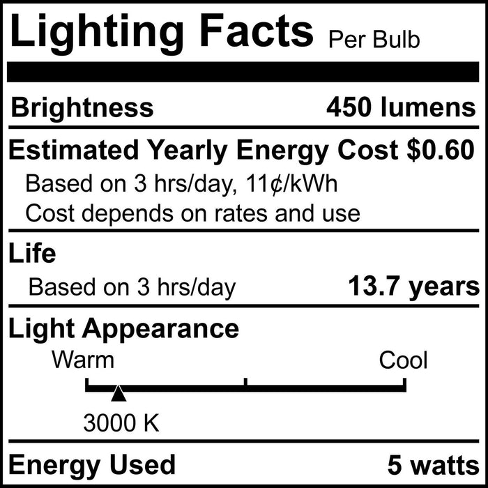 Bulbrite 776820 Light Bulb, Clear