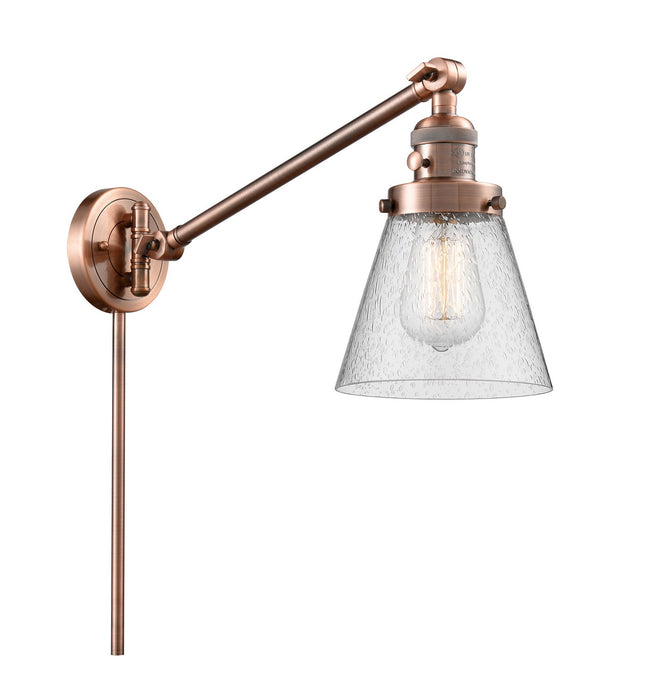Innovations 237-AC-G64-LED LED Swing Arm Lamp, Antique Copper