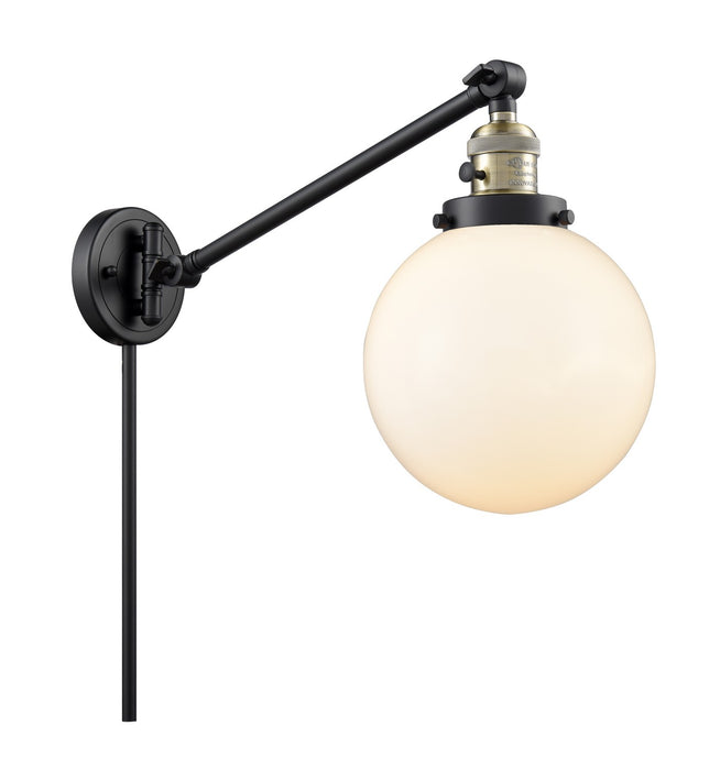 Innovations 237-BAB-G201-8-LED LED Swing Arm Lamp, Black Antique Brass
