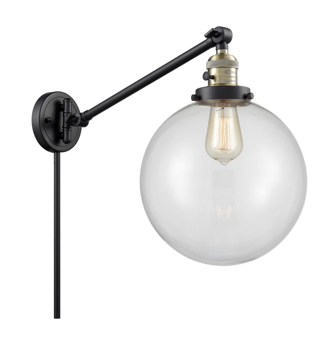 Innovations 237-BAB-G202-10-LED LED Swing Arm Lamp, Black Antique Brass
