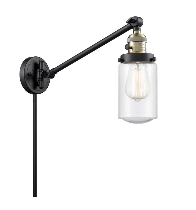 Innovations 237-BAB-G314-LED LED Swing Arm Lamp, Black Antique Brass