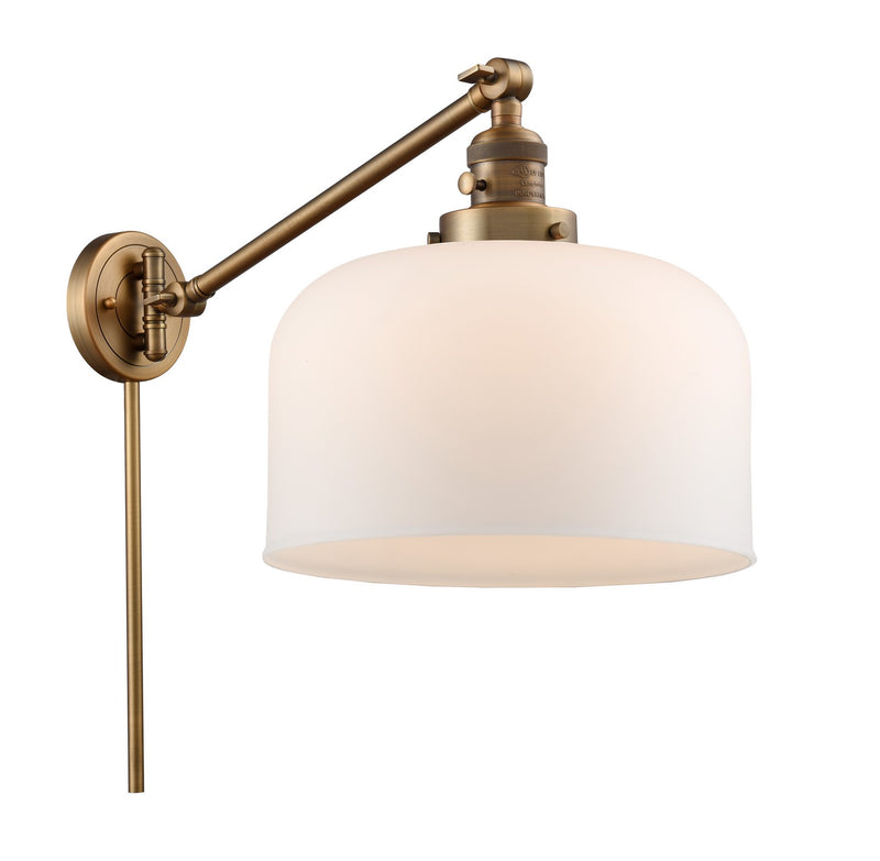 Innovations 237-BB-G71-L One Light Swing Arm Lamp, Brushed Brass